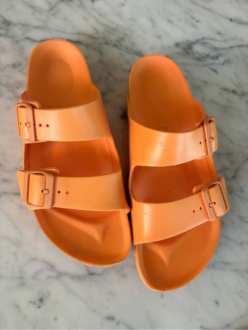 Birkenstock EVA sandals in Papaya